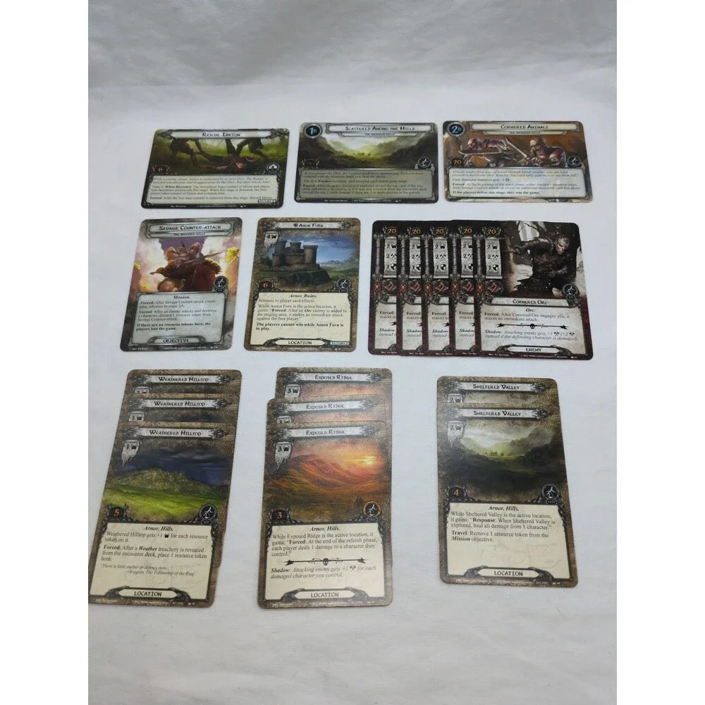 *Incomplete* Lord Of The Rings Lost Realm Expansion Cards
